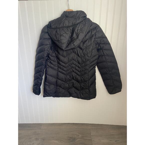 London Fog Black Light Weight Packable Down Puffer Jacket Black Size Small - Picture 5 of 5